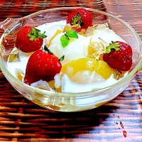 かんたん桃のデザート|ももさん