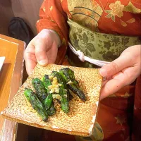 3月4日の晩御飯　「島正」さんのししとう