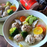 鶏団子と白菜のトロトロスープ|とんちんさん