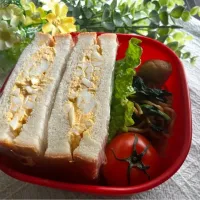 ＊0180. たまごサンド🥪娘ちゃんの高校生弁当🍱＊|＊抹茶＊さん