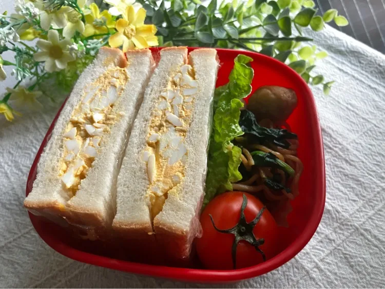 ＊0180. たまごサンド🥪娘ちゃんの高校生弁当🍱＊|＊抹茶＊さん