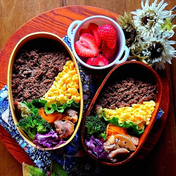 そぼろ弁当🥢|さらママさん