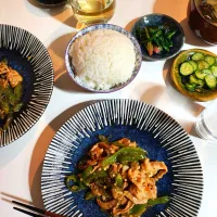 豚肉の青椒肉絲定食|ひろさん