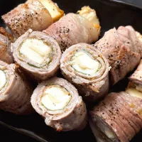 厚揚げの梅肉大葉肉巻き|ひだまり農園さん