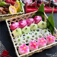 ひな祭り　野菜手まり寿司|ゆーこどんさん