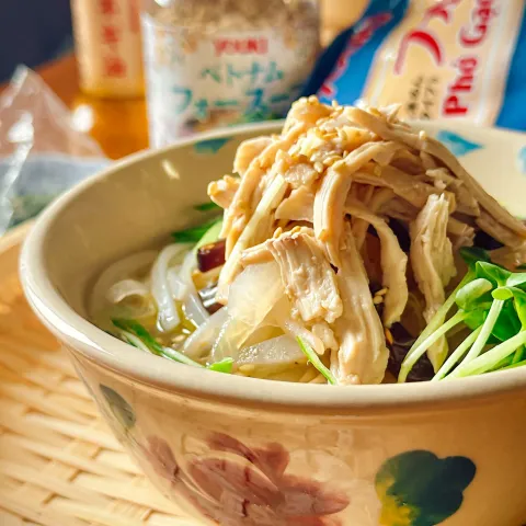 「フォースープ（顆粒）」を使ってみたSnapdishの料理・レシピ写真:🇻🇳緑茶香る𓂃.◌𓈒𖡼𓂂ベトナムフォー🇻🇳