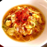 リモートワークのおひとり様ランチ🍜海老入り麻婆白菜ラーメン| KANAさん