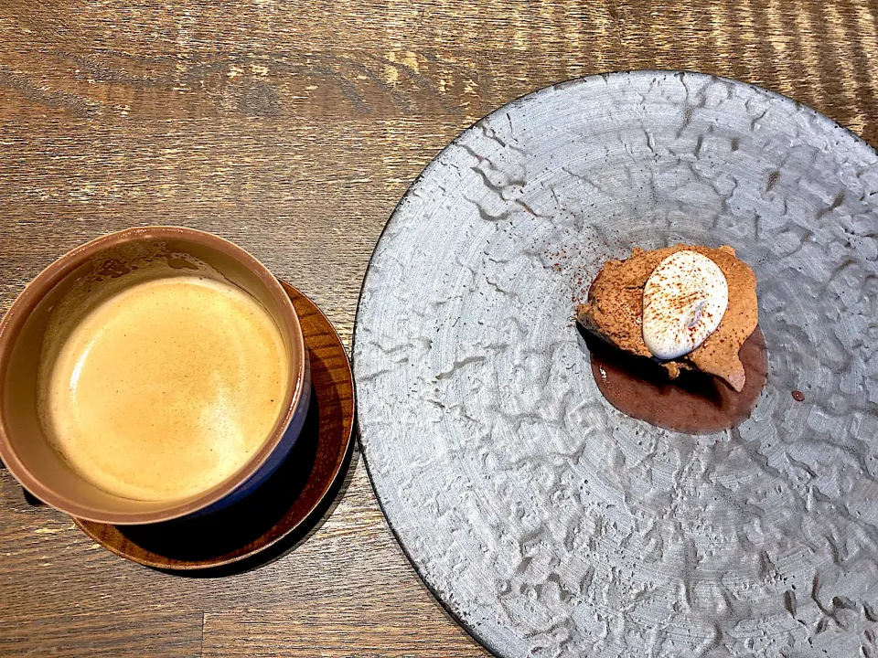 ランチのデザート♡チョコムースと珈琲|さくたえさん