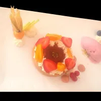 🇫🇷Tomato tartlet and beetroot ice cream🇫🇷| KWAII69さん