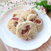 marichさんのフレッシュいちごのクッキー🍓
