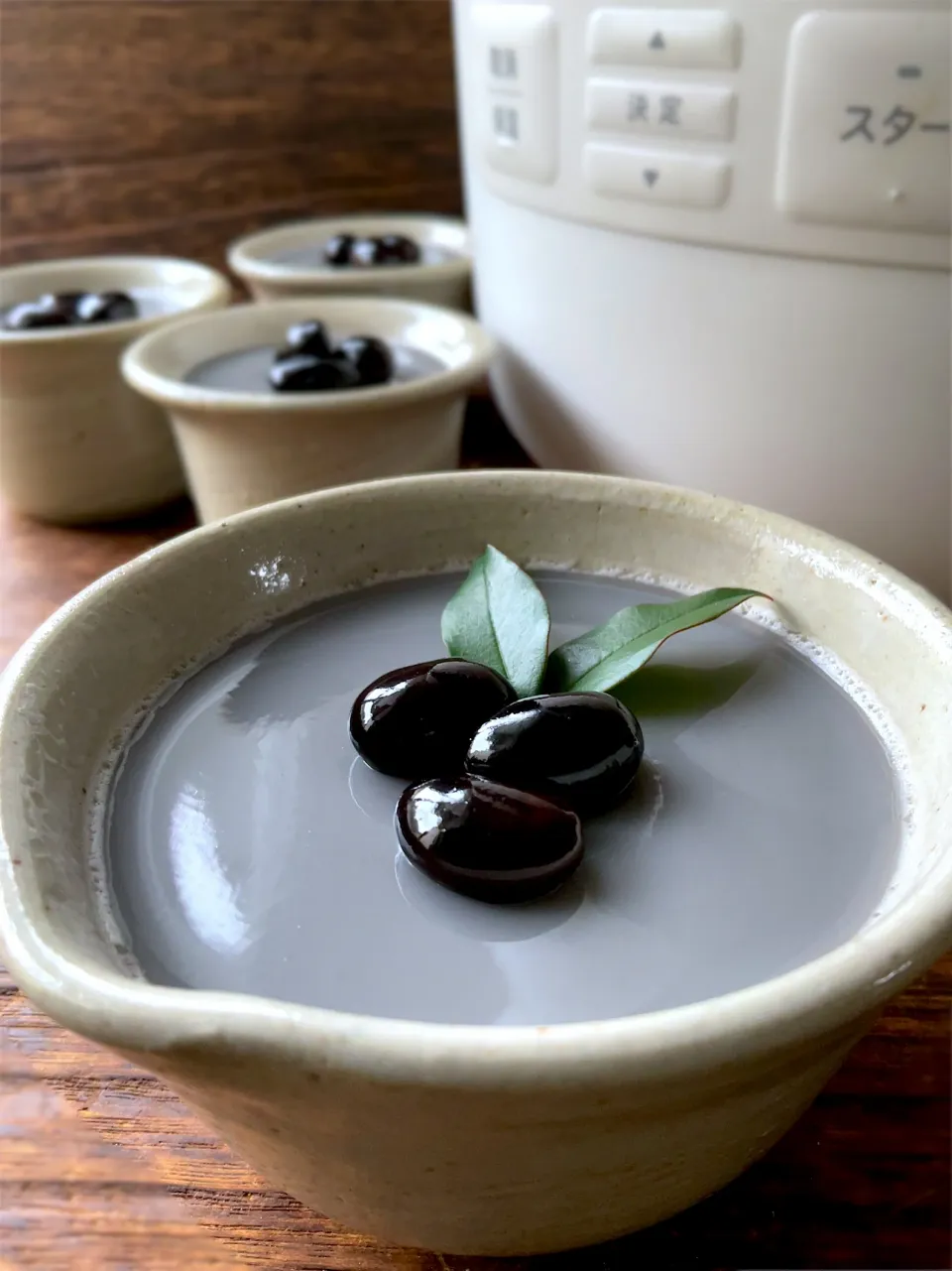 シロカde丹波黒豆煮からの〜黒豆ブラマンジェ|9421beruさん