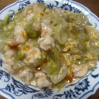 エビ玉皿うどん|カズさんさん