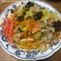 皿うどん（ちゃんぽん風）|カズさんさん