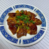 猪ハツのピリ辛炒め|まさとさん