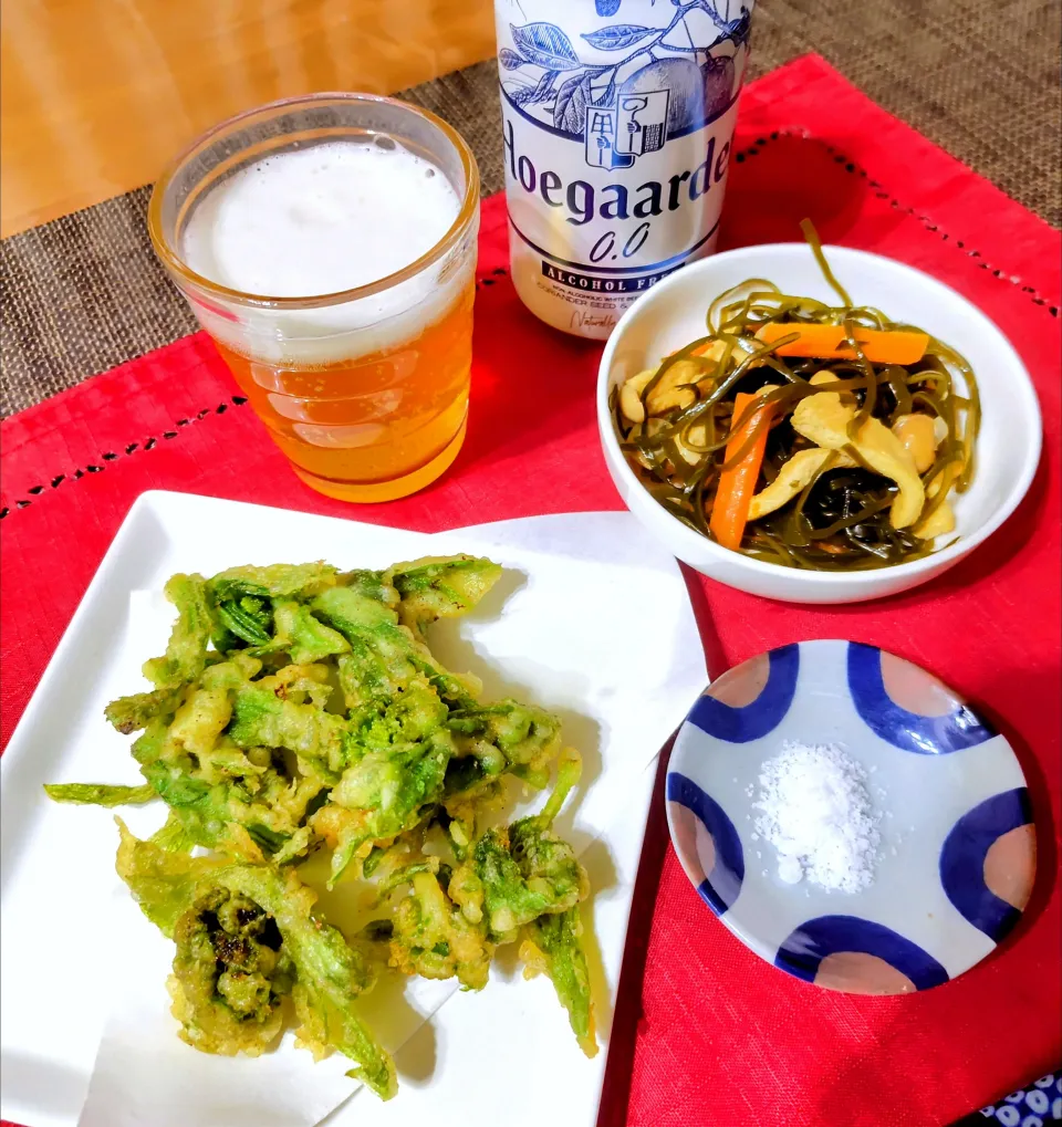 【主菜】ふきのとうの天ぷら|シュビラさん