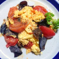 トマトとキクラゲの卵炒め|はるみさん