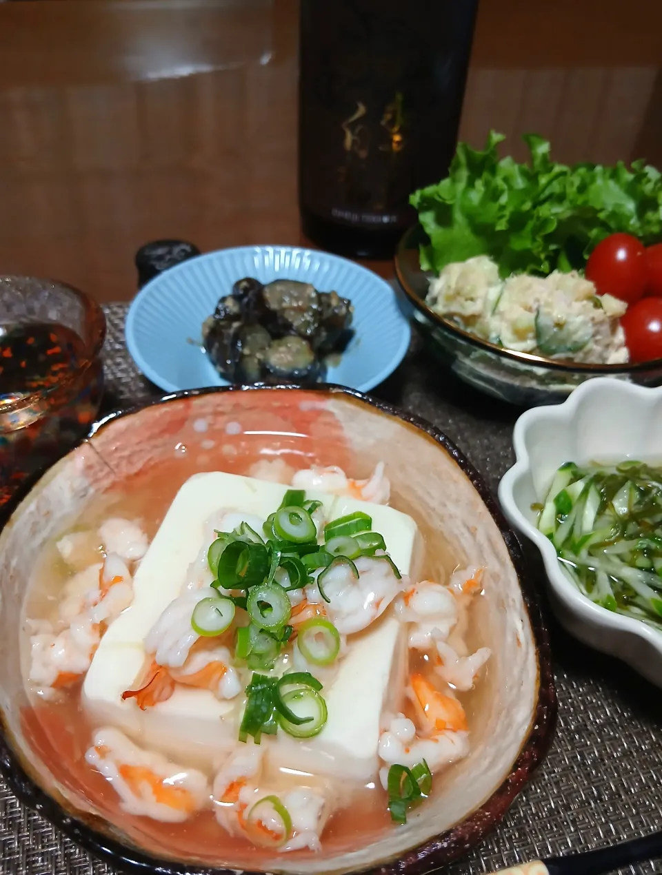 豆腐のエビ🦐餡掛け～|びせんさん