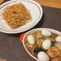 中華餡掛けかた焼きそば| マサムネさん