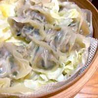 蒸篭で蒸し餃子🥟|てるみさん