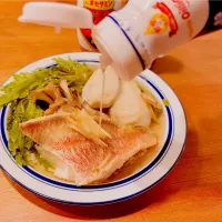 赤魚の酒蒸しにアマニ油|ヨシュアさん