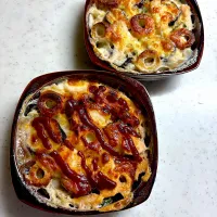 茄子とちくわのリゾット|こっぷさん