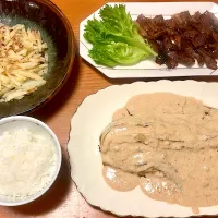 白菜のステーキ明太子クリームソース|マイさん