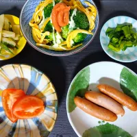 つく置きとチンに助けられたごはんたち😆|ぽんすけさん