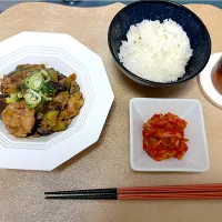 豚肉とナスの甘辛味噌炒め🍆|S h i z🦋さん