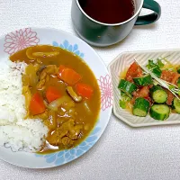 夕飯 カレー|ふわふわさん