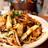 ひき肉の焼きそば| マニョモさん