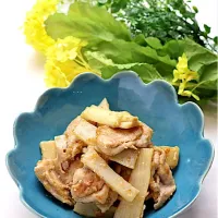 豚肉とウドのごま味噌炒め|めいめいさん