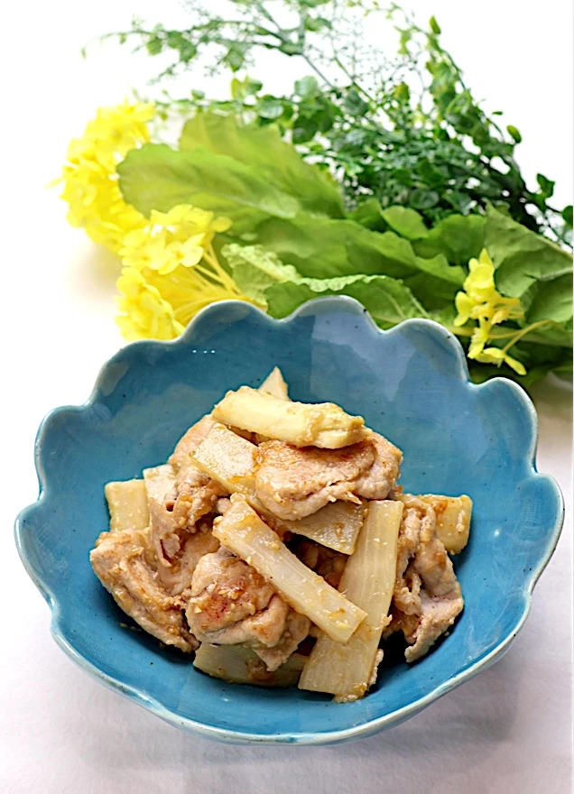 豚肉とウドのごま味噌炒め|めいめいさん