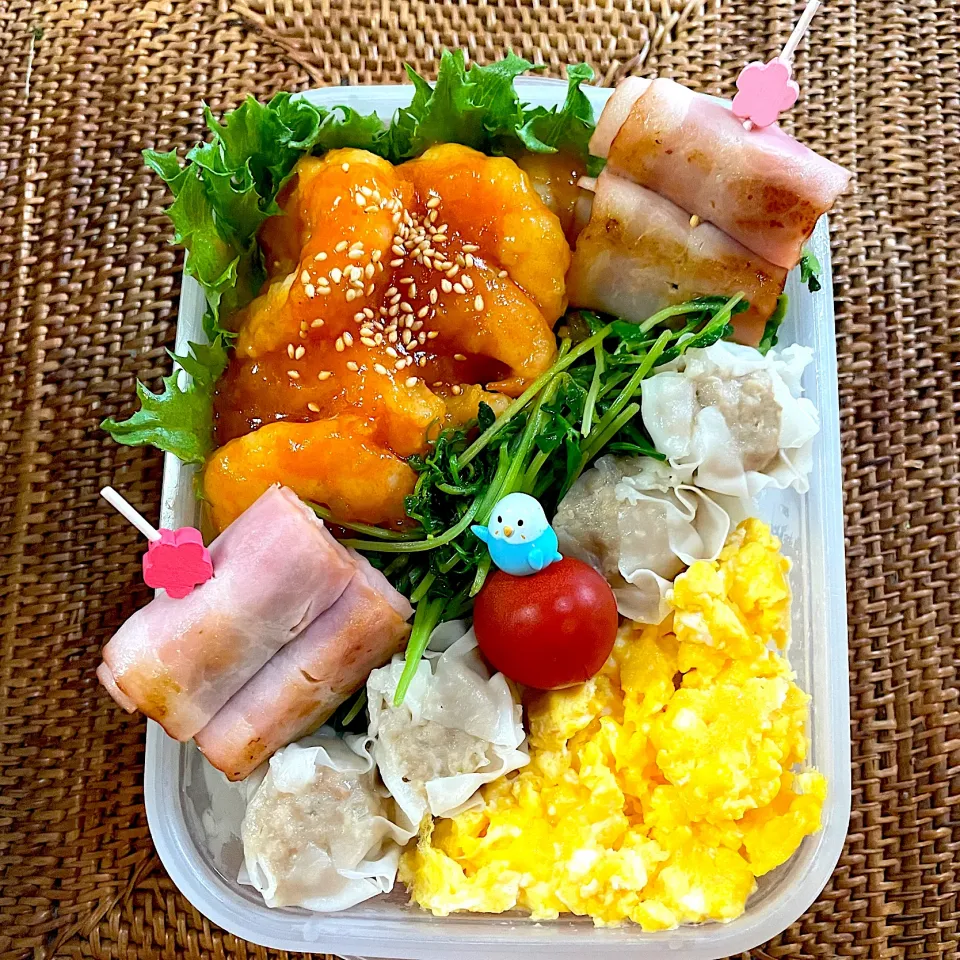 🦐エビチリ弁当🦐|ヘルペイさん