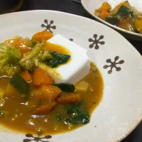 ＊かぼちゃとほうれん草のカレー🍛豆腐ダイエット＊|＊抹茶＊さん