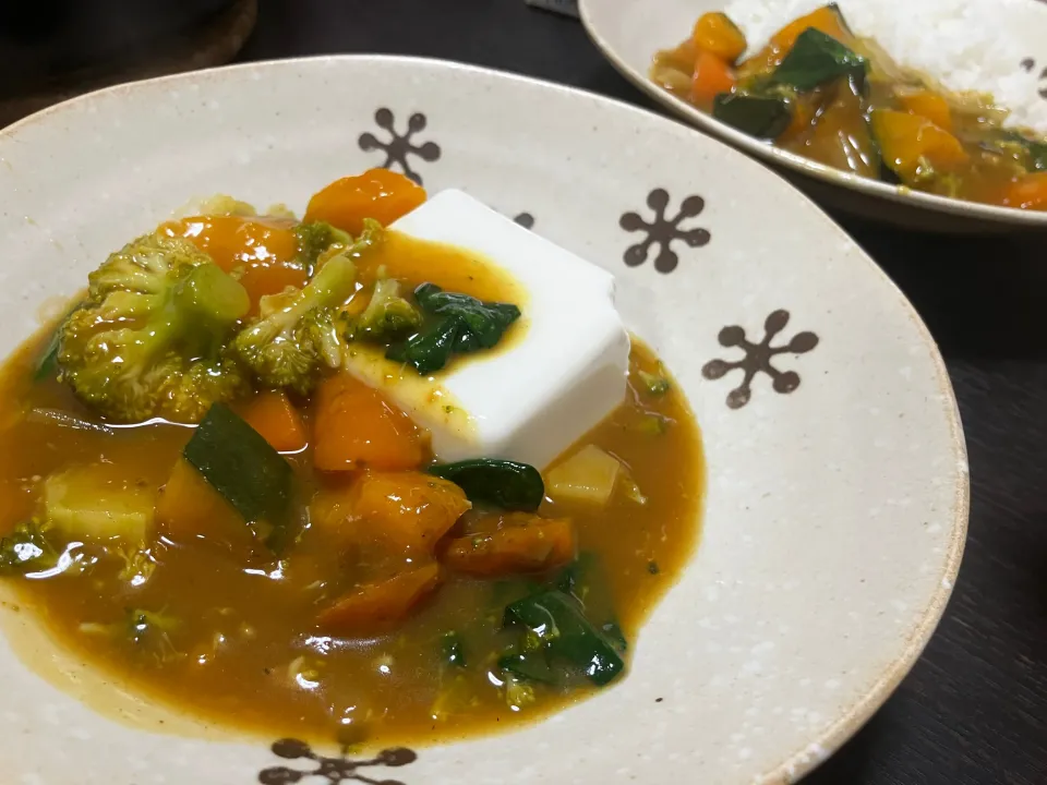 ＊かぼちゃとほうれん草のカレー🍛豆腐ダイエット＊|＊抹茶＊さん