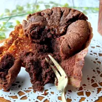 スイーツ男子が作るフォンダンショコラ(息子作)