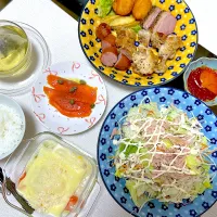 夕飯 お豆腐×シチューのグラタン|ふわふわさん