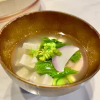 菜の花のすまし汁|ぎんさん