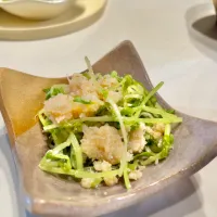 カニ缶と豆苗のポン酢和え|ぎんさん