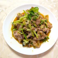 3/7 漬けカツオとミニセロリの炒め|卯月さん