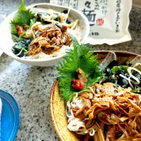 養冷やしてぶっかけ

美味養生 241 Kcal

養々麺（ようようめん）🍲とかしわめし🍙|ヨウコさん