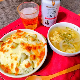 Snapdishの人気料理写真:【主菜】カリフラワーの豆腐グラタン