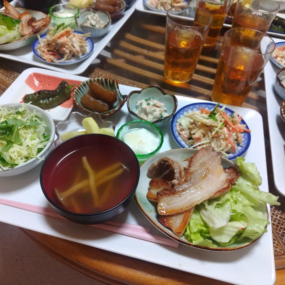 やなぎ松茸のお吸い物定食です✨|rikako♪。.:＊さん