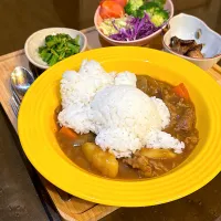 カレーにうつ伏せの猫🐈|かっちゃん杉さん