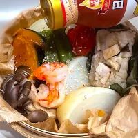 蒸籠蒸し朝ごはん☁️