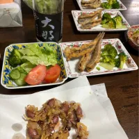 ホタルイカの天ぷらとミギスの唐揚げ| てつ子さん