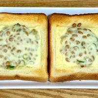 ☆納豆チーズトースト|まぁたんさん