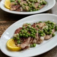Saltimbocca / サルティンボッカ グリーンピースソース