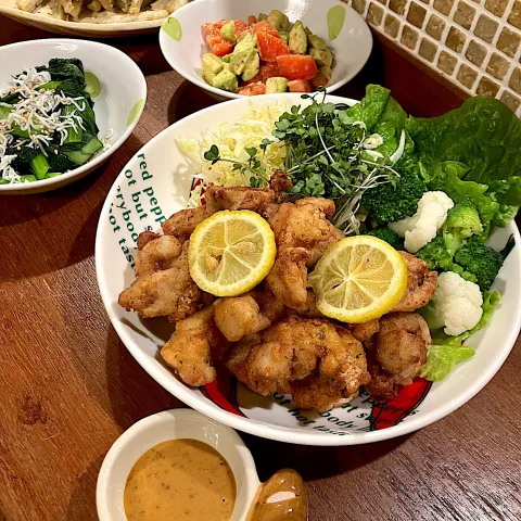 「沖縄・奄美のきびオリゴ」を使ってみたSnapdishの料理・レシピ写真:🐓唐揚げ味噌マヨディップ