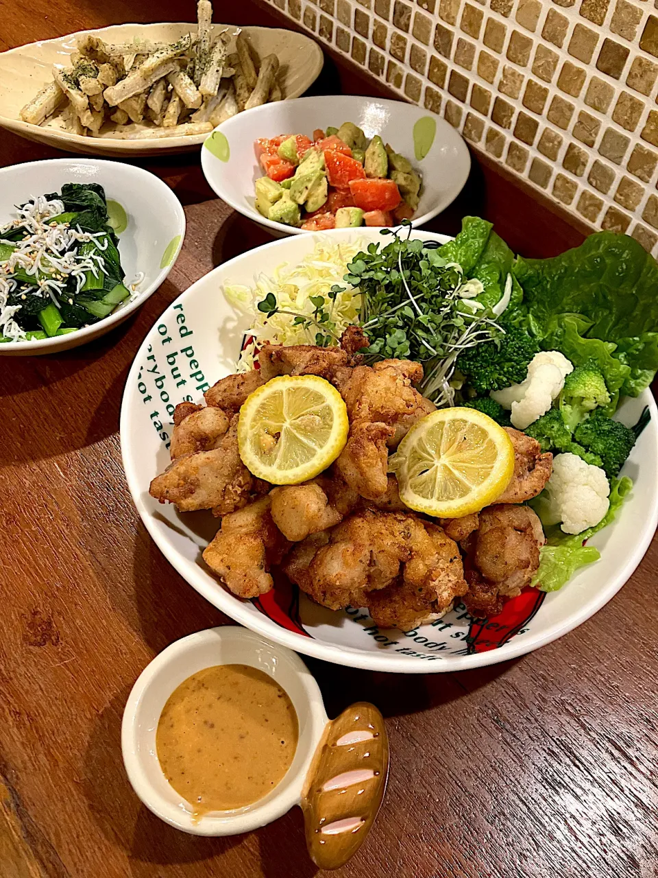 🐓唐揚げ味噌マヨディップ|きみちさん